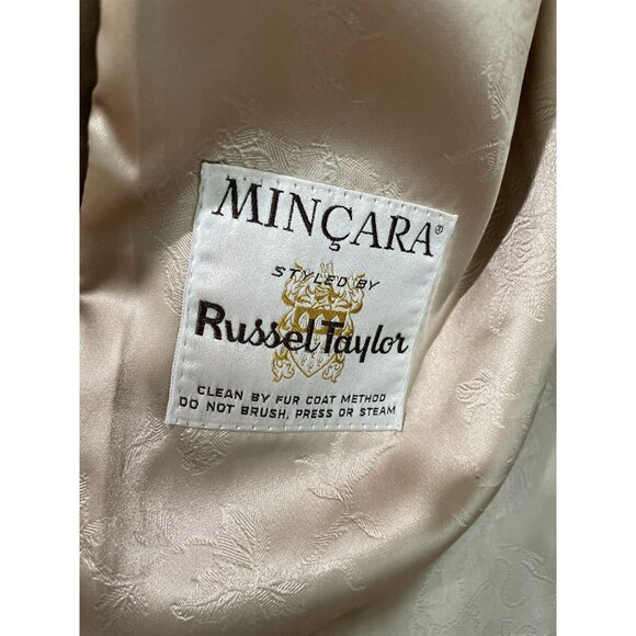 Vintage Mincara Faux Fur Coat By Russel Taylor Women's Medium - Picture 3 of 9